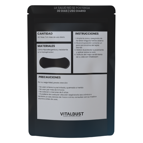 VitalBreath - Tiras nasales adhesivas | 30 Unidades